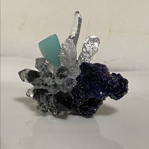 Multicolor Crystal Cluster statement ring - Picture 7 of 16